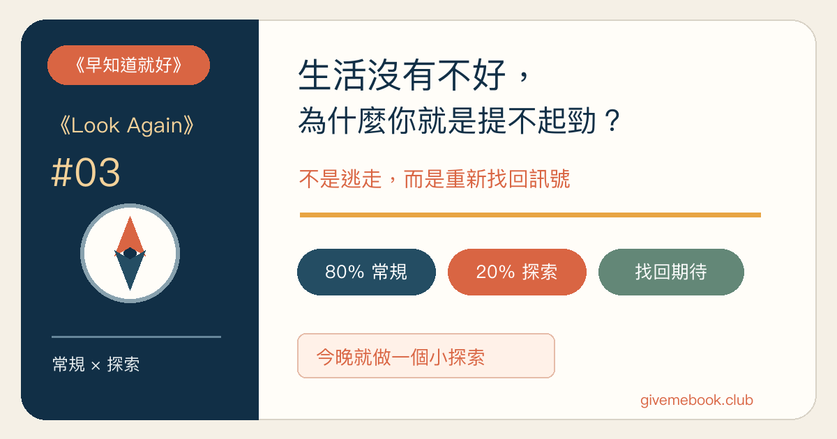 《Look Again》#03 Again》#03 生活沒有不好,為什麼你就是提不起勁?精選封面